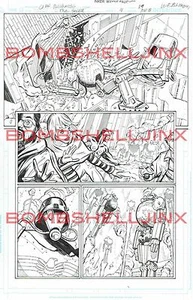 DC THE SHIELD #4 pagina 19 arte originale di Cliff Richards  - Foto 1 di 1
