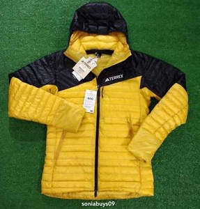 Adidas Herren Terrex Techrock Daunenjacke mit Kapuze, IB1082, gelb schwarz, Größen - Bild 1 von 12