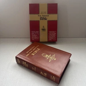 The New American Bible St. Joseph Edition Leather Illustrated Large Type W/ Box - Picture 1 of 14