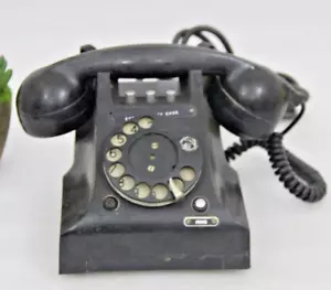Téléphone Rétro À Disque Rotatif Vintage Noir Bakélite De 1965, 2 - Zdjęcie 1 z 24