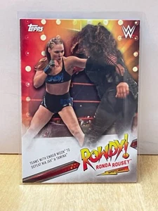 2019 Topps WWE Summerslam Rowdy Ronda Rousey Spotlight 29 of 40 - Picture 1 of 2