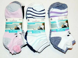 NWT Cuddl Duds Low Cut Women's Socks 6 Pairs Size 4-10 Multi Color $32 - Picture 1 of 9