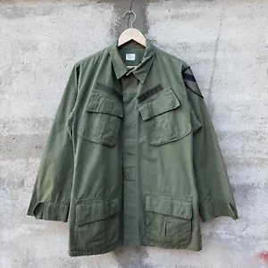 60's US Army Slant Pocket Rip Stop Jungle Jacket - Picture 1 of 6