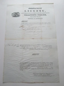 LICENCIA PERMANENTE 1845, COMERCIO COSTERO, DISTRITO DE MAINE DE PENOBSCOT, SCH. LYDIA - Imagen 1 de 11