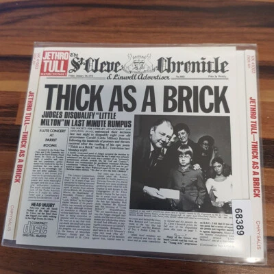 JETHRO TULL: Thick As A Brick  USA DADC  > EX/EX(CD) - Bild 1 von 3