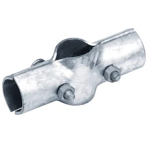 8 Pack 1-3/8" x 1-3/8" Line Rail Clamp for Chain Link Fence, Galvanized Steel... - Picture 1 of 5