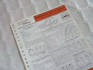 Fiche technique Volkswagen Golf et Scirocco 1500, mk1 8cv depuis 1978 - Imagen 1 de 1