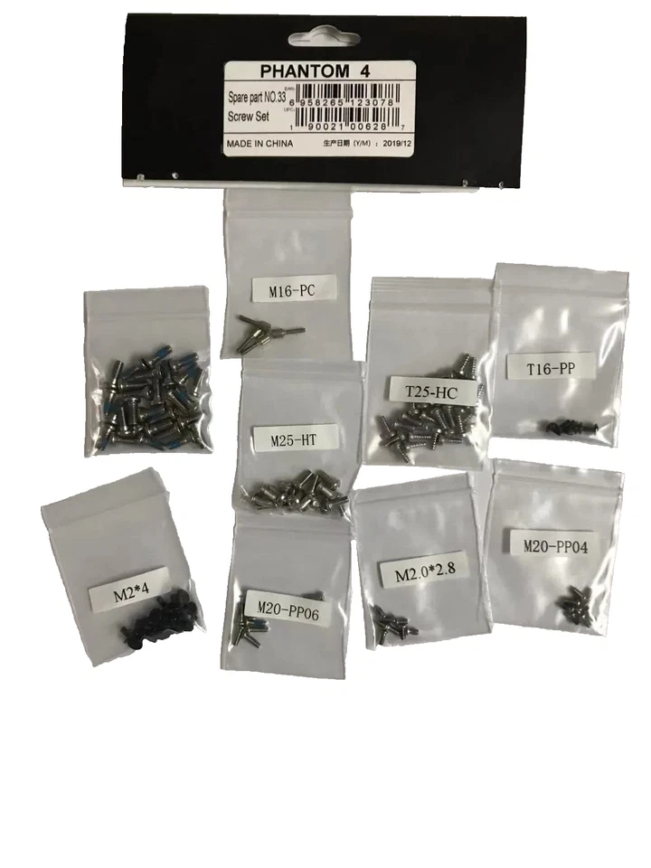 DJI Phantom 4 Spare Part Screw Set for Phontom 4 Phantom 4Pro Phantom 4adv - Image 1 of 1