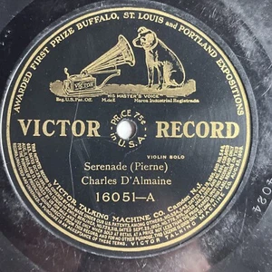 10" 78 RPM-Charles D'Almaine-Serenade/Howard Rattay-Raff's Cavatina/Victor 16051 - Picture 1 of 4