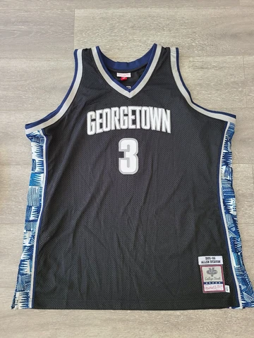 Mitchell Ness M&N Authentic Georgetown Hoyas Allen Iverson Jersey Sz 56 3xl Xxxl Cover