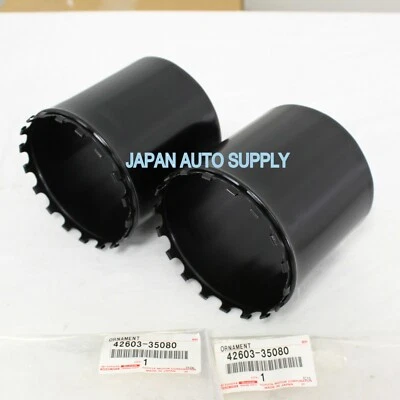 GENUINE OEM TOYOTA 85-90 Land Cruiser FRONT WHEEL CENTER HUB CAP COVER SET OF 2 - Image 1 of 4