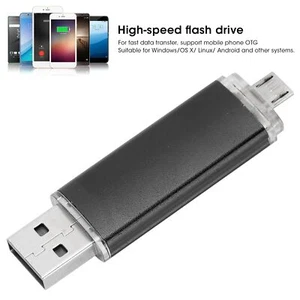 USB Flash Drive OTG 2 In 1 Micro Thumb U Disk Phone Storge UK - Afbeelding 1 van 12
