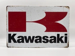 Blechschild Kawasaki 20x30cm Nostalgie Retro Reklame Vintage Deko Geschenk Bike - Bild 1 von 1