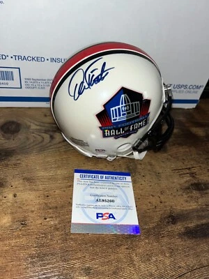 DAN FOUTS SIGNED HALL OF FAME  MINI HELMET PSA  AL95260 - Image 1 of 2