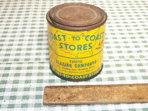 Lata vacía compuesta de acristalamiento elástico vintage COAST TO COAST STORES - Imagen 1 de 6