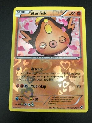 Stunfisk RC12/RC25 HOLO Pokemon BW Legendary Treasures NM 2013 - Image 1 of 2