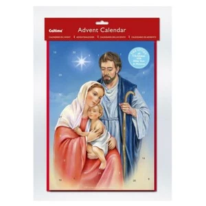 Jesus Mary and Joseph Religious Caltime Advent Calendar 34 x 24 cm - Picture 1 of 1
