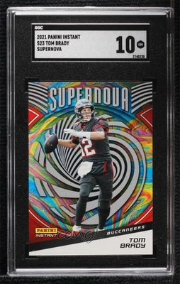 2021 Panini Instant NFL Supernova /3357 Tom Brady #S23 SGC 10 GEM - Image 1 of 2