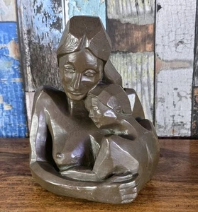 Rare Vintage Our Lady With Child Sculpture Statue Ornament Collectable - Picture 1 of 11
