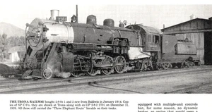 Trona Railway 2-8-2 #2701 Baldwin Locomotive Trona California '39 Vtg Mag Cutout - Picture 1 of 1