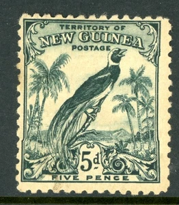 British Colonies 1934 New Guinea 5p Slate Green Scott #38 Mint G753 ⭐⭐⭐⭐⭐⭐ - Picture 1 of 6