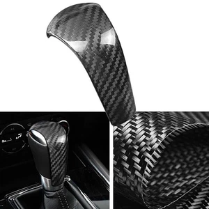 Cubierta de perilla de cambio de marchas de fibra de carbono para Mazda Atenza Axela CX3 CX4 CX-5 CX-8 - Imagen 1 de 5