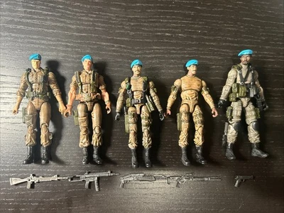 GI Joe Escala 1/18 PERSONALIZADO Pintado Lote De 4 Fuerzas de Paz de la ONU Foto 1 de 4