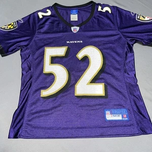 Reebok Baltimore Ravens Jersey Women’s S Purple 52 Ray Lewis -4236 - Picture 1 of 14
