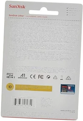  Ultra 16GB Micro SD SDHC Memory Flash Card UHS-I Class 10 SDSQUAR-016G-GN6MN  - Image 1 of 4