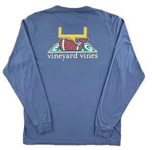 Vineyard Vines Long Sleeve Football Whale Themed Size Large - Picture 1 of 5