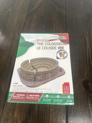 CubicFun The Colosseum 3D Paper/ Foam Puzzle, 131 Pieces NEW SEALED  - Image 1 of 4