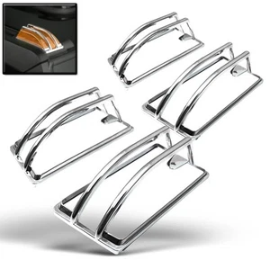2003-2009 HUMMER H2 SUV SUT ROOF MARKER CAB LIGHTS CHROME TRIM COVERS 4PCS SET - Picture 1 of 1