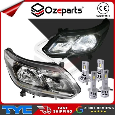 TYC Pair LH+RH Head Lights + LED Globes For Holden Trailblazer RG 2016~2020 LTZ - Image 1 of 4