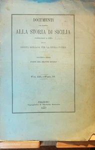 Documenti per servire alla Storia di Sicilia  - Picture 1 of 1