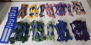 Embroidery Floss Lot Of 246 Skeins Cross Stitch Thread Mixed Colors New  - Picture 1 of 24