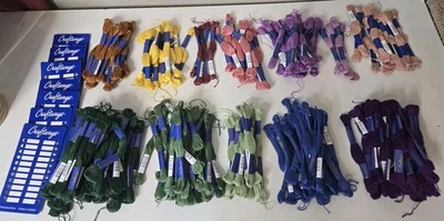 Embroidery Floss Lot Of 246 Skeins Cross Stitch Thread Mixed Colors New  - Image 1 of 4