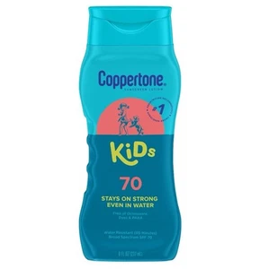 Coppertone Kids Sunscreen Lotion, Water Resistant SPF 70, 8 oz - Picture 1 of 4