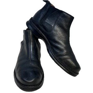 UGG Australia Chelsea Boots Schwarz Leder Herren 10,5 Zum Überziehen Knöchel - Bild 1 von 8