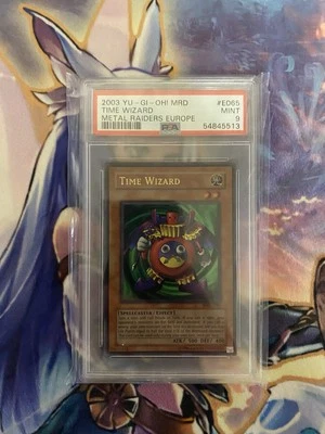 Time Wizard - Metal Raiders - PSA 9 2003 Yugioh - Image 1 of 2
