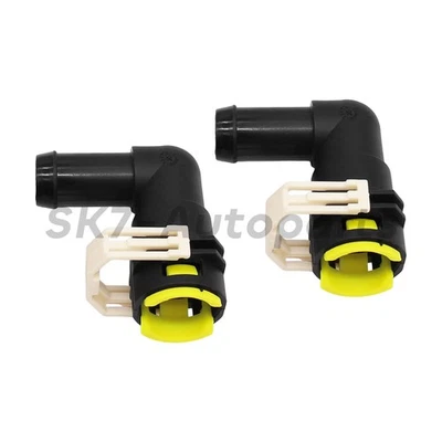 Pair of Cooling System Pipe Connectors Fit for 2007-2013 Mazda 3 CX-7 CX-9 - Image 1 of 4