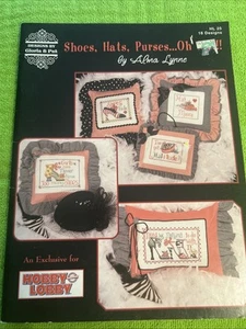 "Shoes, Hats, Purses... Oh My!" Alma Lynne Cross Stitch Book - Picture 1 of 3