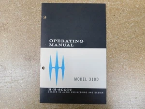 H.H. Scott 310D Monitor Tuner Operating Manual (original) - Picture 1 of 1