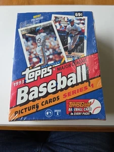 1993 Topps Baseball Series 1 Factory Sealed 36 Pack Box 540 Card Jeter RC Gold ? - Picture 1 of 6