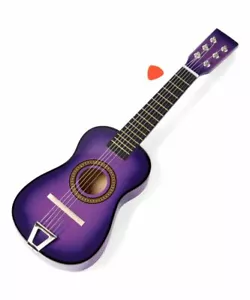 23” Mini  Acoustic Guitar Wood Beginner Purple Small Toy Guitarra for Kids Gift  - Picture 1 of 6