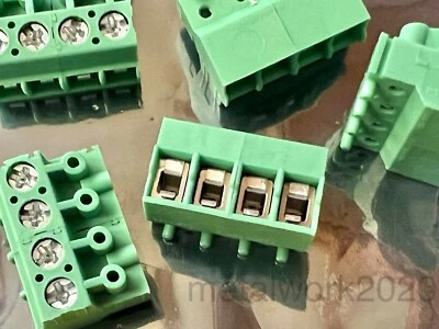 4 Pin Phoenix Contact 5mm Pluggable Screw Terminal Block for COMBICON PST Header - Image 1 of 4