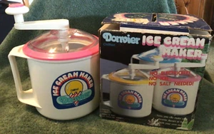 Vintage Pink Donvier 1 Pint Chillfast Manual Ice Cream Maker Made In Japan - Picture 1 of 13