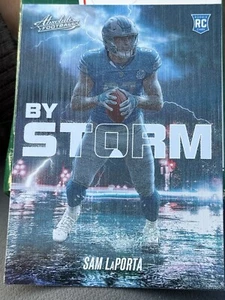 Sam LaPorta By Storm Rookie 2023 Panini Absolute Football RC Detroit Lions SP - Picture 1 of 2
