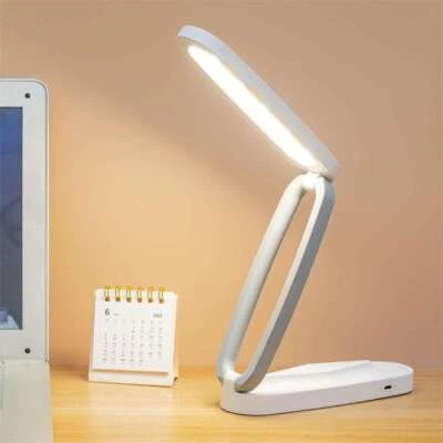 LED Tisch-Leuchte Schreibtisch-Lampe Dimmbar Faltbare Leselampe Nachttisch USB - Bild 1 von 4