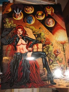 Al Rio "Goblin Queen" Poster with X-Men 18"x24" large, mint, great color, sexy - Picture 1 of 1