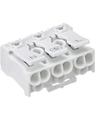 Spring Connectors, Quick Wire Connector Terminal Barrier Block 3 Positions 20pcs - Image 1 of 3